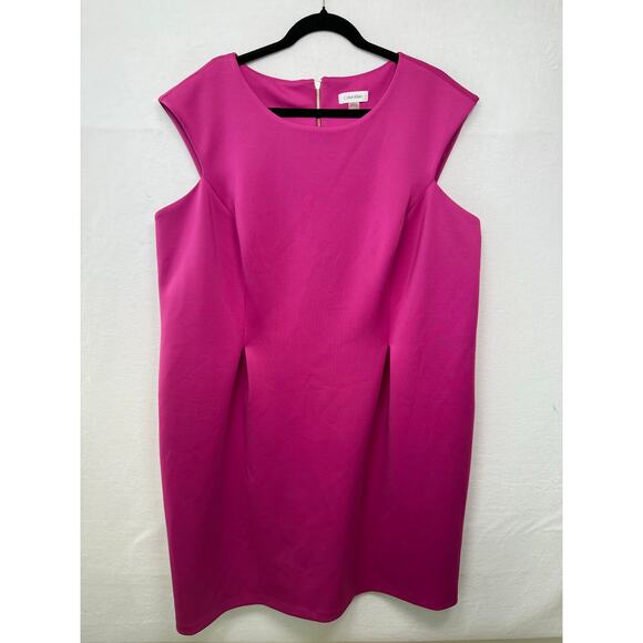 Calvin Klein Dresses & Skirts - Calvin Klein Sleeveless Sheath Dress, Magenta, Size 20W - NEW!